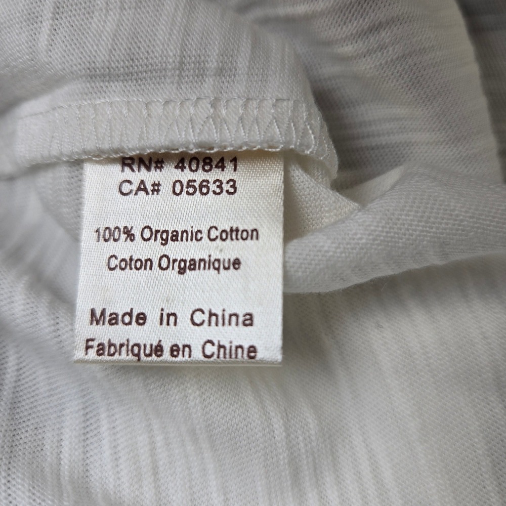 ECOTHS White Oranic T Shirt "Join The Fight Against Hunger" Be The Change XL - Picture 8 of 8